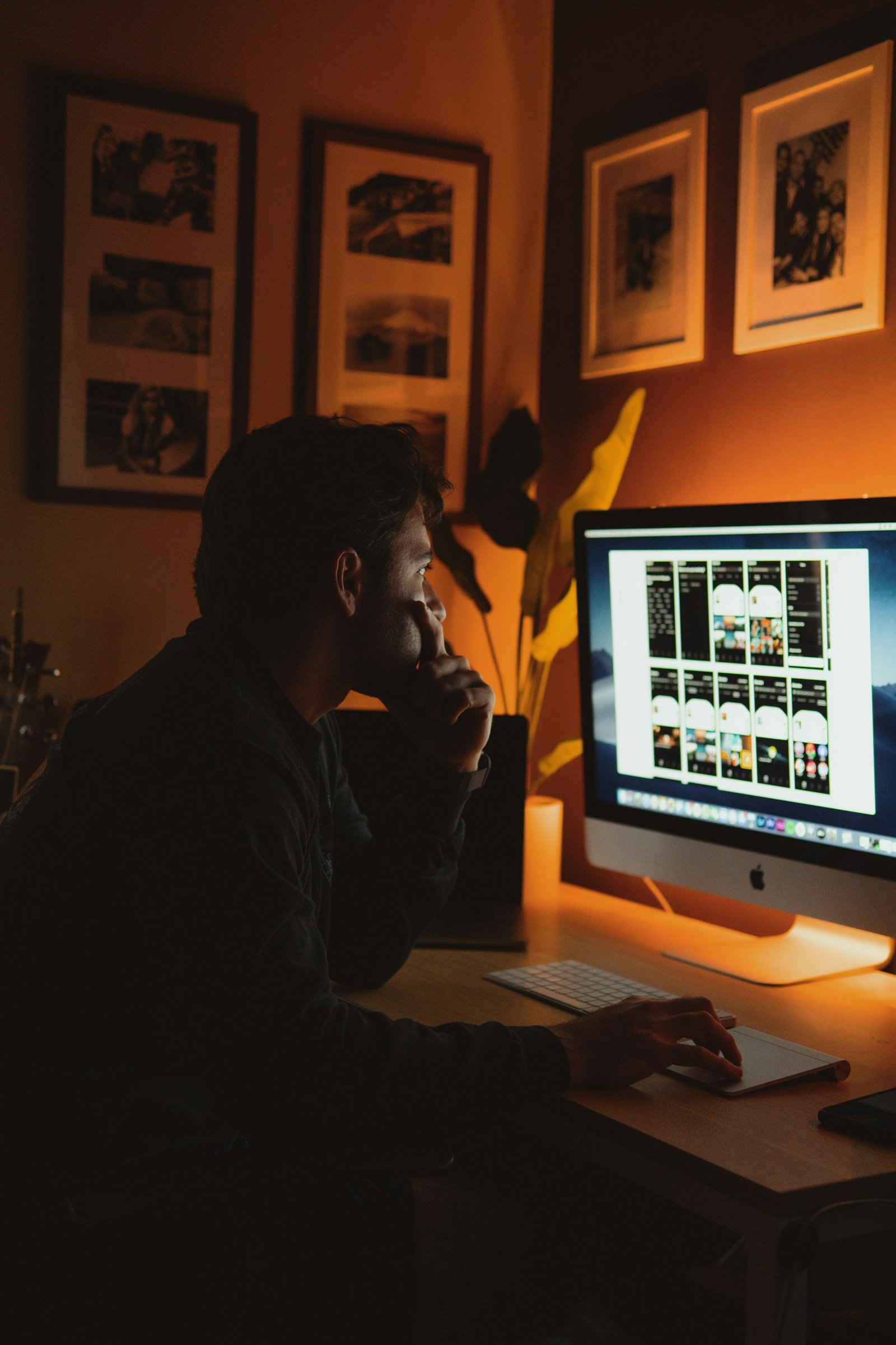 Developer reviewing an app design